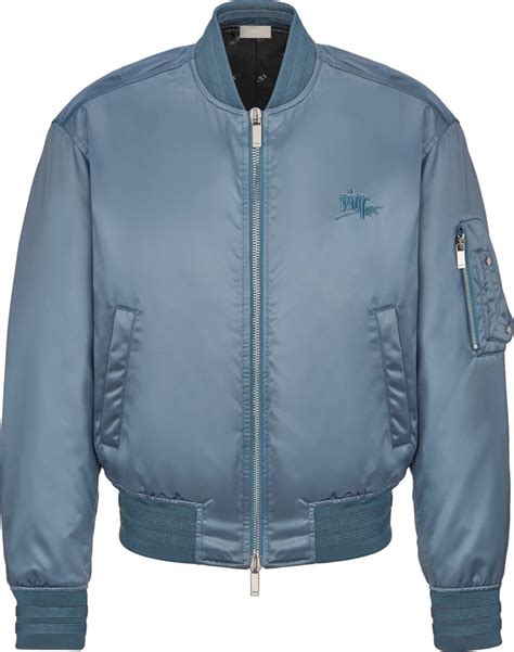 blue dior bomber jacket|dior bomber jacket women's.